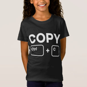 Copy Paste Ctrl-C Ctrl-V Daddy Mommy Children Matc T-Shirt