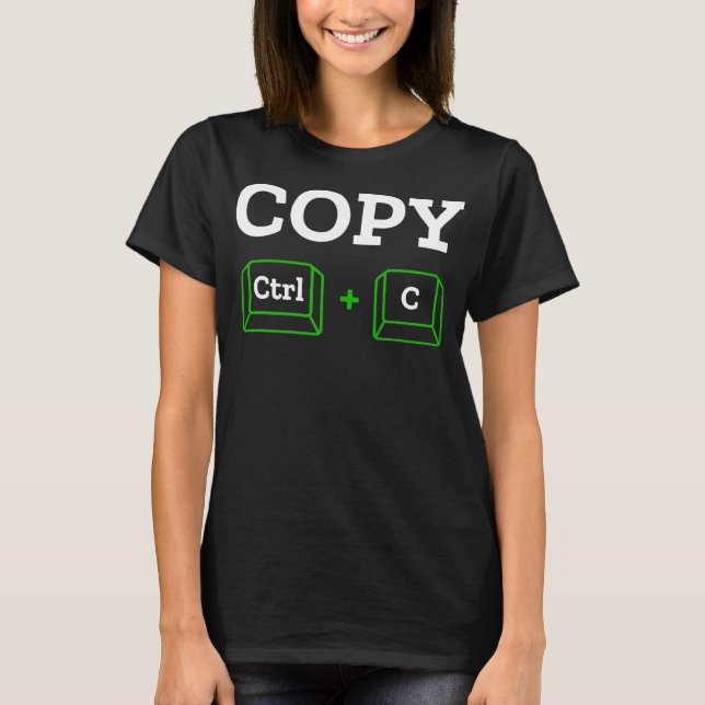 Copy Paste Ctrl + c Family Matching Mother's T-Shirt (Front)
