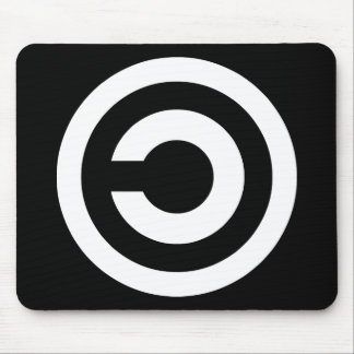 Copyleft - information wants to be free mouse pad