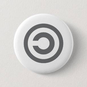 Copyleft - information wants to be free pinback button