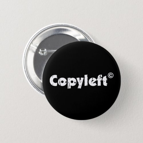 Copyleft Open Source Button