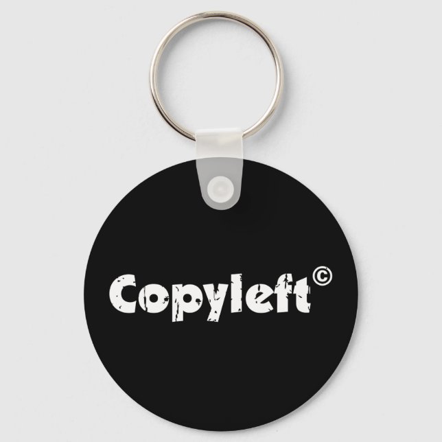 Copyleft Open Source  Keychain (Front)