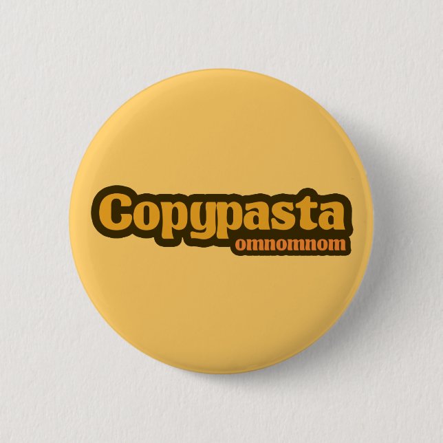Copypaste omnomnom internet Fun Buttons (Front)