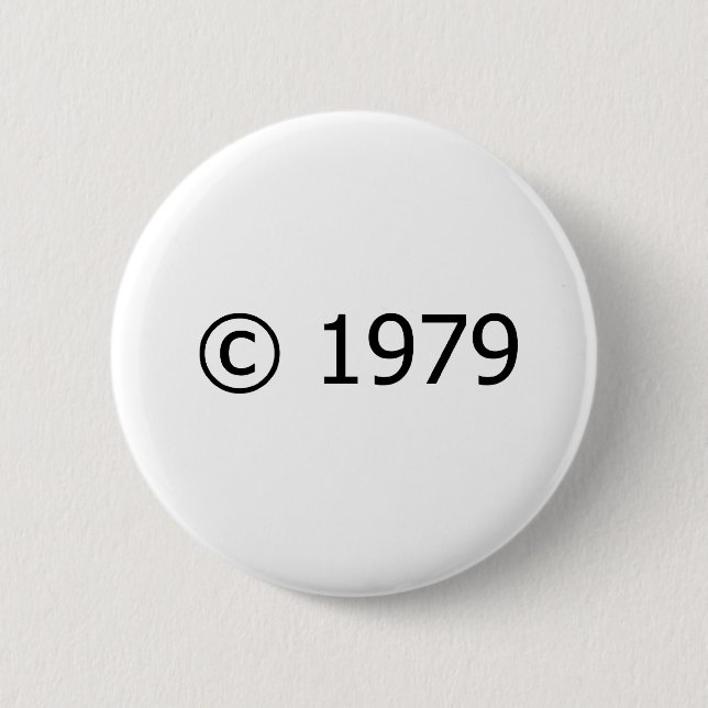 Copyright 1979 button (Front)