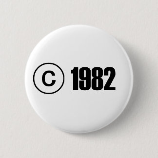 Copyright 1982 button