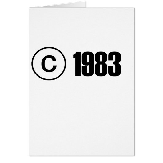 Copyright 1983 cards (Front)