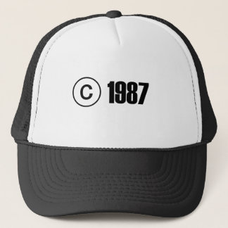 Copyright 1987 trucker hat