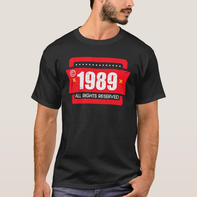 Copyright 1989 All Rights Reserve T-Shirt (Front)