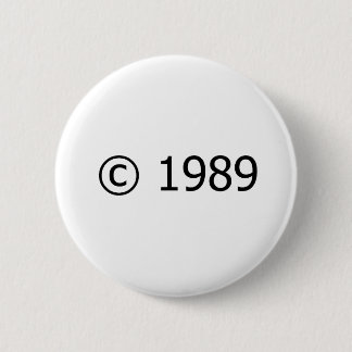 Copyright 1989 pinback button