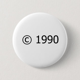 Copyright 1990 pinback button