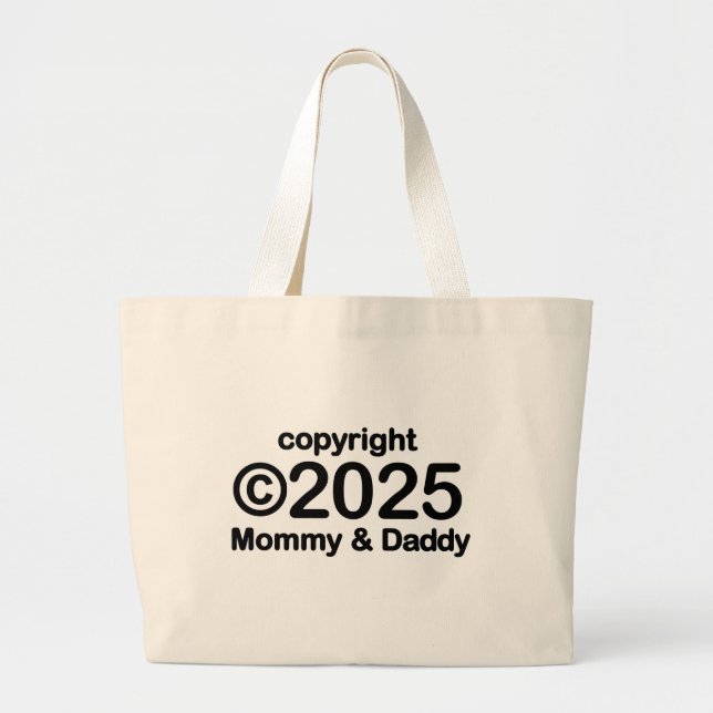 Copyright 2022 Mommy and Daddy Tote Bag (Front)