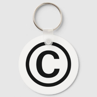 Copyright logo keychain (black)