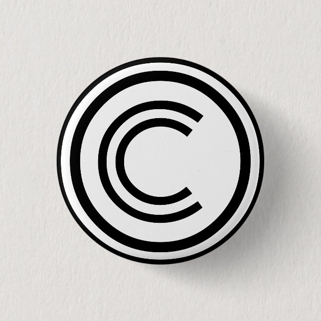 Copyright sign symbol button (Front)
