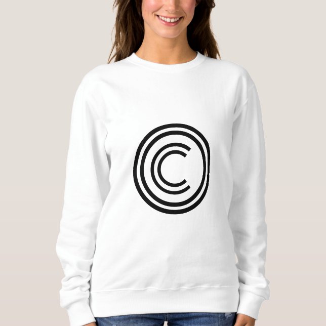 Copyright sign symbol sweatshirt (Front)