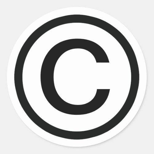 COPYRIGHT Sticker 