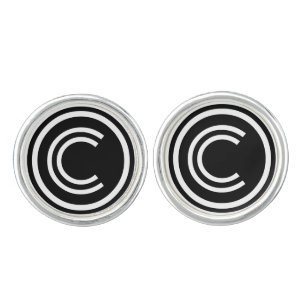 copyright symbol cufflinks