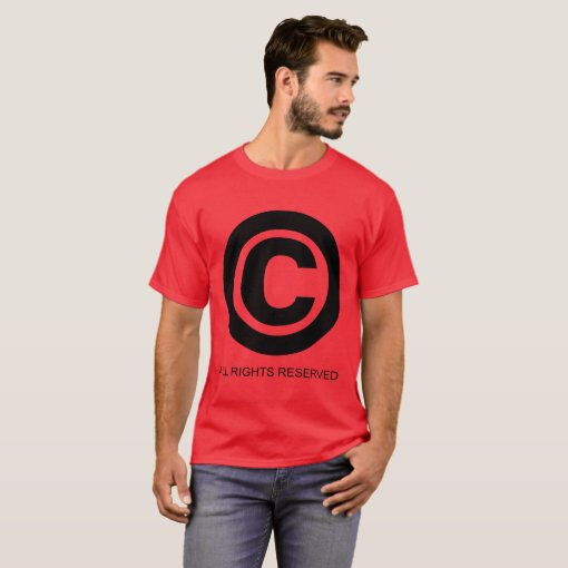 Copyright Symbol tshirt Zazzle