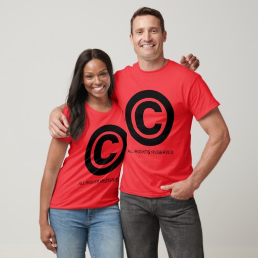 Copyright Symbol tshirt Zazzle