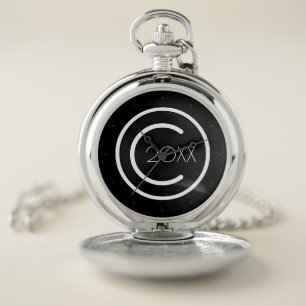 Copyright Yourself Modern Typographical Pocket Watch