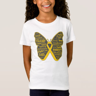 COPYRIGHTED Childhood Cancer Butterfly T-Shirt