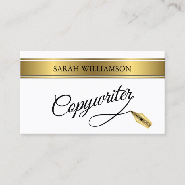 Copywriter Business Card (Front)