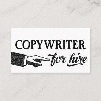 Copywriter Business Cards - Cool Vintage by NeatBusinessCards at Zazzle