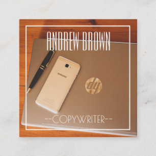 Copywriter Computer Keyboard Business Card