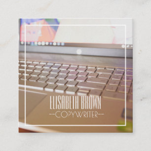 Copywriter Computer Keyboard Business Card
