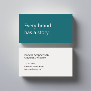 Copywriter Freelance Writer Modern Colorful Business Card