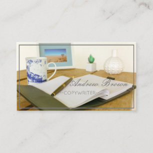 Copywriter Notebook Pen Business Card