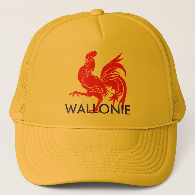 coq wallon wallonie trucker hat (Front)