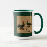 Coqs a la Ferme Vintage Mug