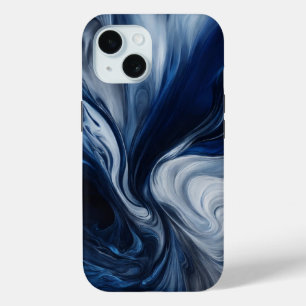 Coque de téléphone bleue, épaisse, résistante aux iPhone 15 case