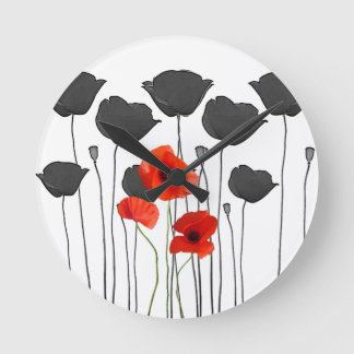 coquelicot round clock