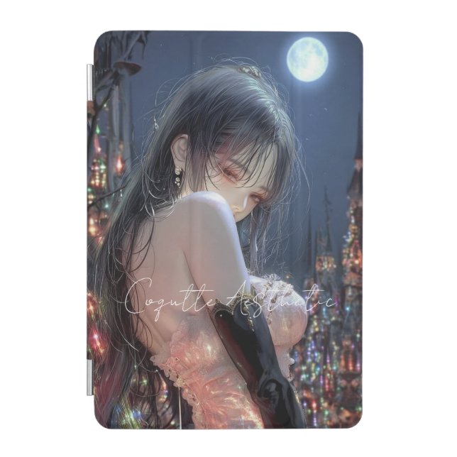 Coquette Aesthetic / Dark fantasy girl iPad Mini Cover (Front)