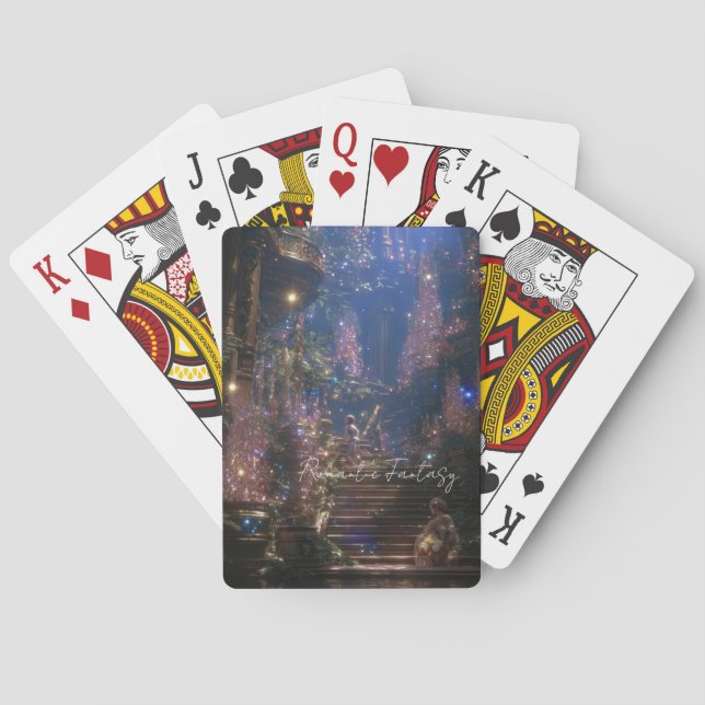 Coquette Aesthetic / Dark fantasy girl Poker Cards (Back)