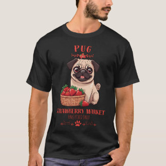 Coquette Aesthetic Dog Strawberry market paws pick T-Shirt