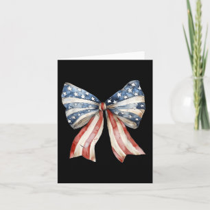 Coquette American Bow Independence Day Shirt  Card