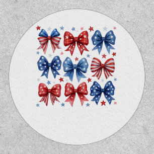 Coquette American Flag Coquette Bow 4th Of July  Patch