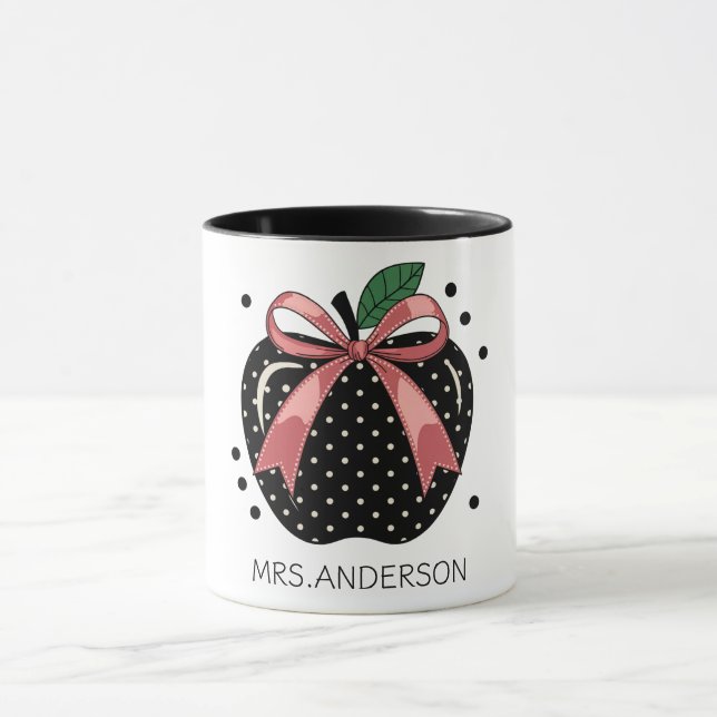 Coquette Apple Teacher Gift Mug (Center)