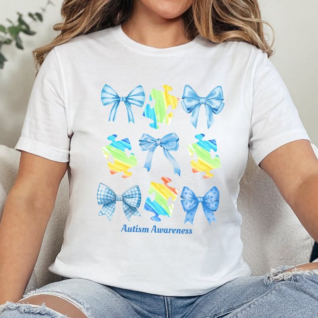 Coquette Autism Awareness T-shirt, On the spectrum Tri-Blend Shirt (Creator Uploaded)