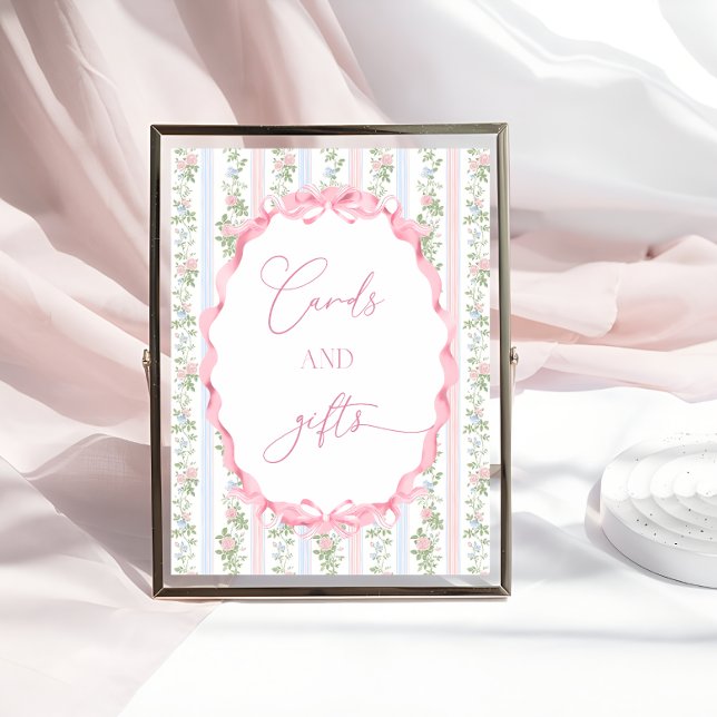 Coquette Baby Shower Cards and Gifts Poster (Creator Uploaded)