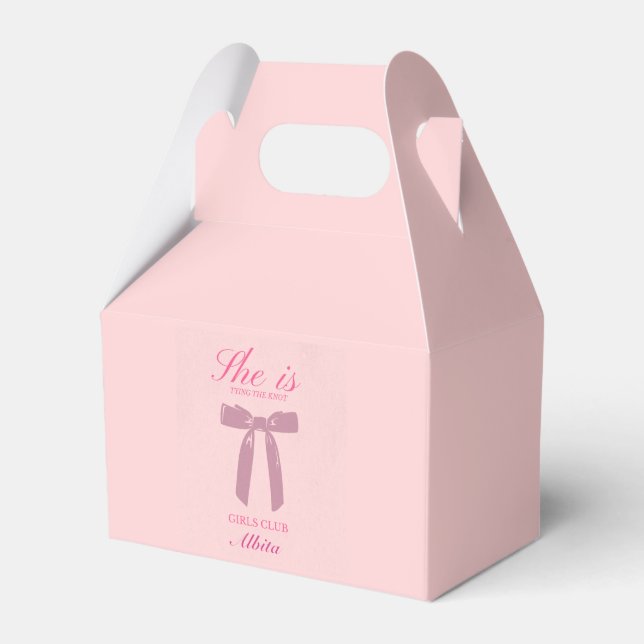 coquette bachelorette favor boxes (Front Side)