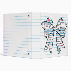 Coquette Back to School Teacher Binder