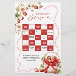 Coquette Berry in Love Bingo Games Card