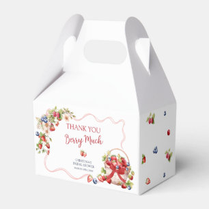 Coquette Berry in Love Bridal Shower Favor Box