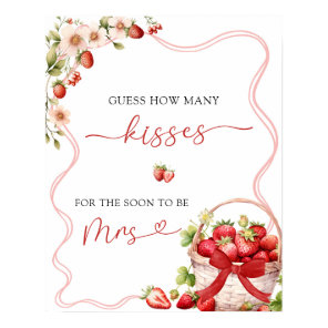 Coquette Berry In Love Guess How Many Kisses Poster