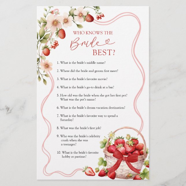 Coquette Berry in Love Who Knows The Bride Best (Front)