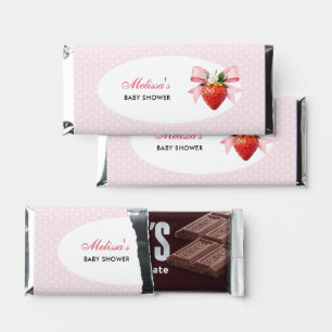 Coquette Berry Sweet Baby Shower Hershey Bar Favors