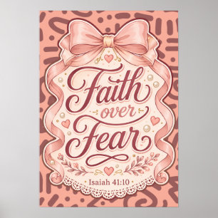 Coquette Bible Verse Girly Vintage Christian Room Poster